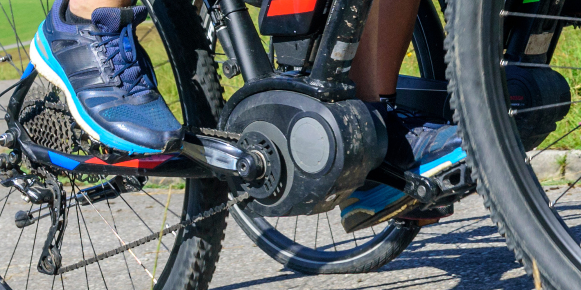 Mittelmotor an einem E-Bike Mittelmotor an einem E-Bike