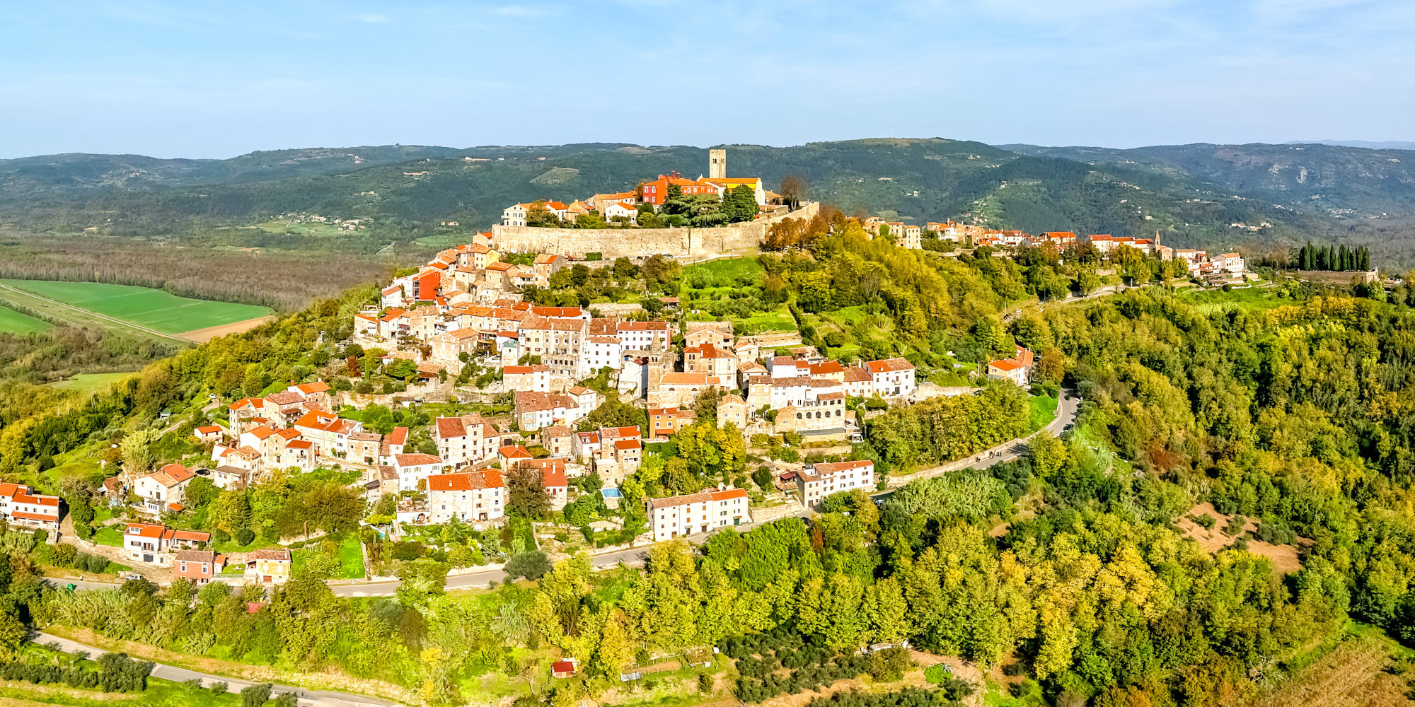 Stadt Motovun in Kroatien