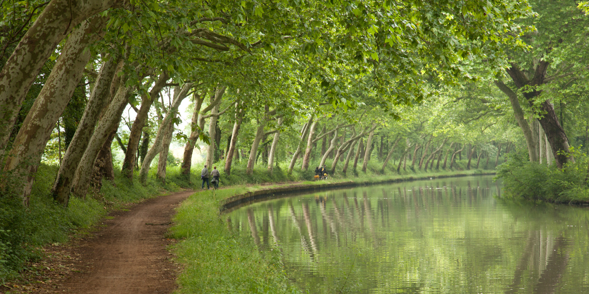 Canal du Midi nahe Toulouse Radweg am Canal du Midi nahe Toulouse