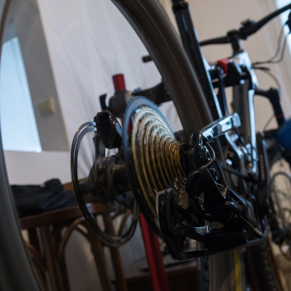 SRAM Eagle Powertrain am Mountainbike SRAM Eagle Powertrain Antriebssystem wird benutzt