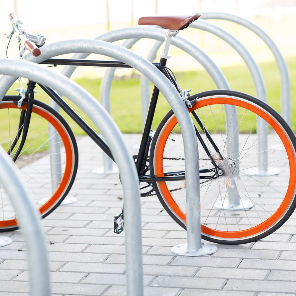 Absolut sicher: Das Yerka V3 Fahrrad steht bereit zum anschließen