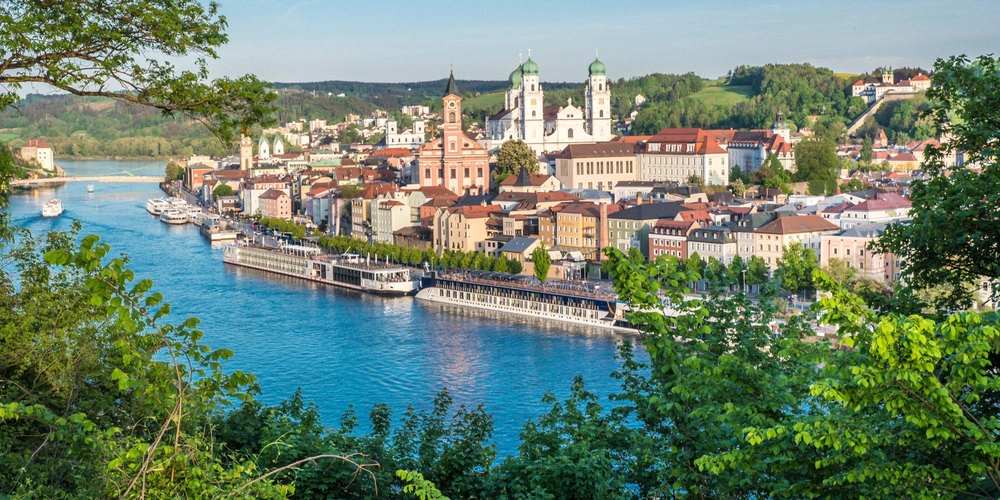 Stadtansicht von Passau in Bayern 