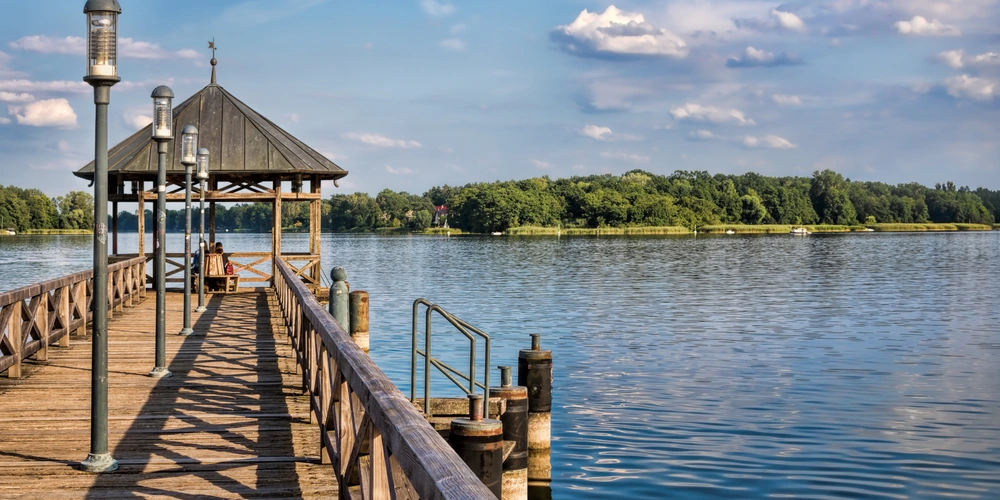 Ruppiner See Holzsteg am Ruppiner See