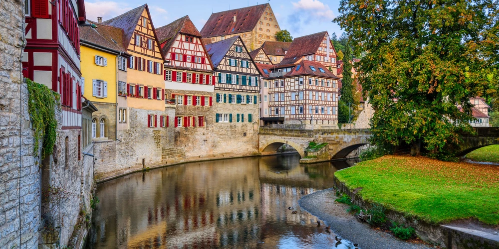 Altstadt Schwäbisch Hall in Deutschland