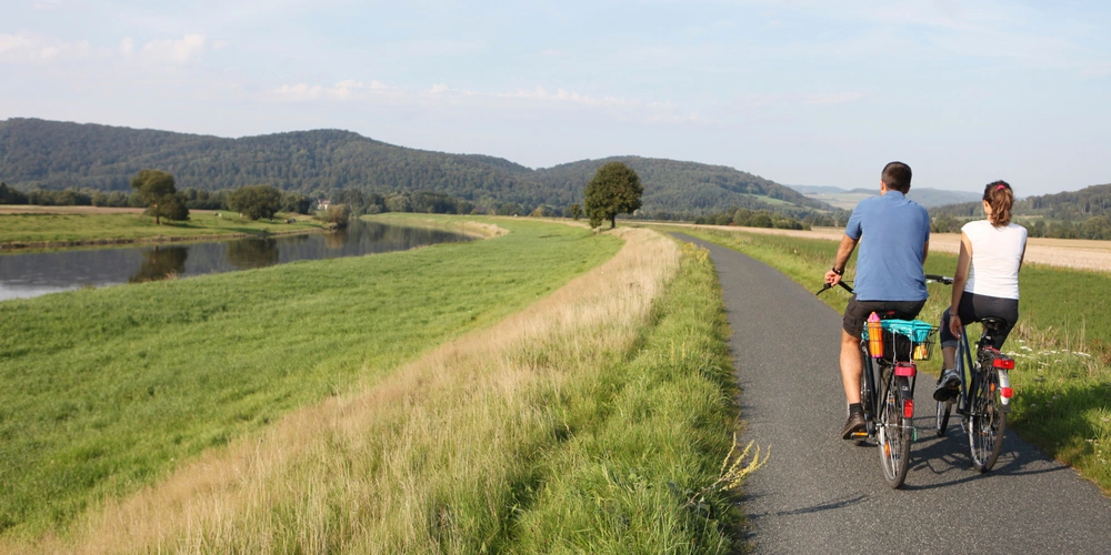 Weser Radweg bei Holzminden Weser Radweg bei Holzminden