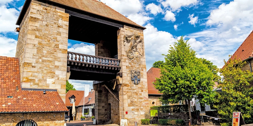 Deutsches Weintor an der südlichen Weinstraße in Schweigen-Rechtenbach