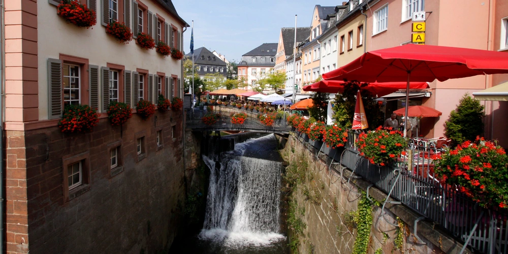 Wasserfall der Leuk in Saarburg 