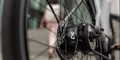 Abbildung von Schaltung am Fahrrad.