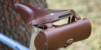 Ein Fahrradsattel.