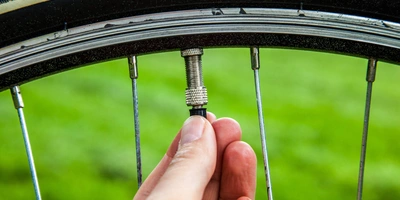 Dunlop Ventil am Fahrradreifen