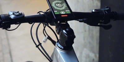 Nahaufnahme eines E-Bike Display