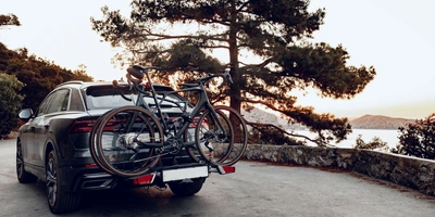 Fahrrad im Auto mitnehmen - am Heck