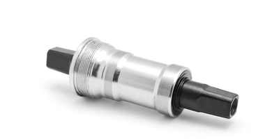 Ein silberner Werkzeugaufsatz mit schwarzem Ende, für Montagezwecke.