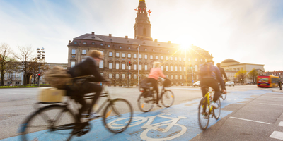 Absolut fahrradfreundlich: Kopenhagen Personen fahren Fahrrad in Kopenhagen