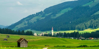 Blick auf den Pustertaler Radweg