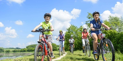 Fahrradausflug mit Kindern
