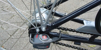 Was ist eine Nabenschaltung? Hinterrad eines Fahrrads mit Nabenschaltung